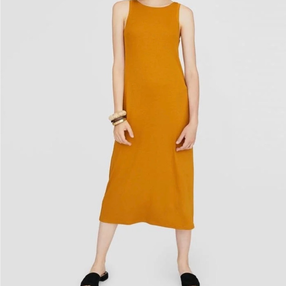 Active USA Mustard Midi Dress
